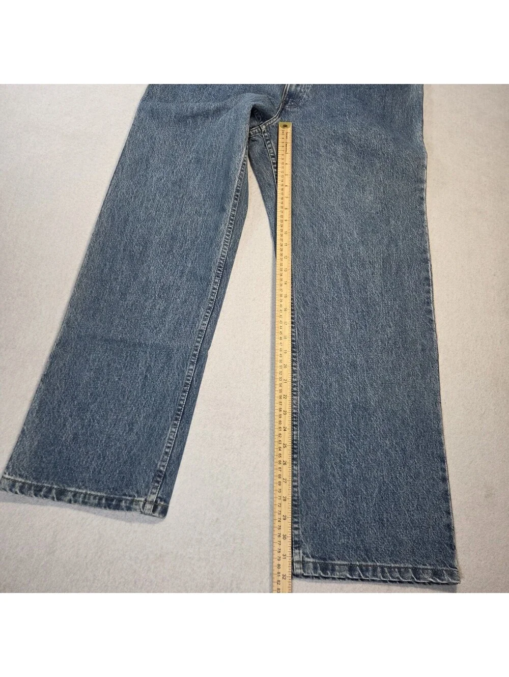 VTG Van Heusen Jeans Men's 36x32 Blue Cotton Denim Straight Leg Workwear Travel